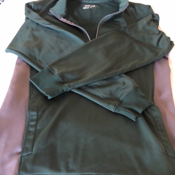 Nike Golf, Tour Performance Green and Grey Pullover, Thermafit  Mens Small - Picture 2 of 4